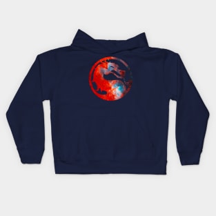 Mortal Kombat Galaxy Silhouette Logo Kids Hoodie